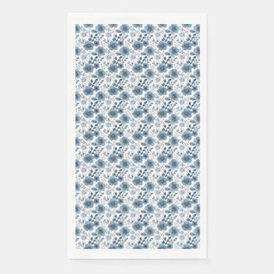 Birthday Gift Blue Floral Napkin