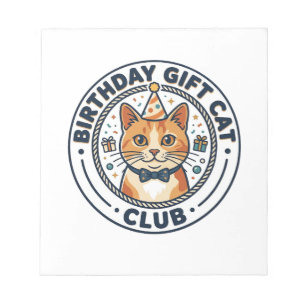 Birthday Gift Cat Cat Lover Gift - Birthday Gift C Notepad