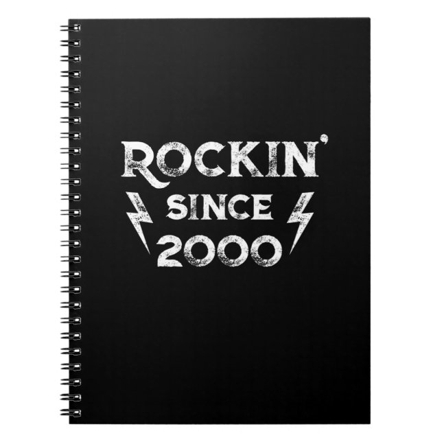 Birthday Gift Classic Rock for the 2000s Notebook (Front)