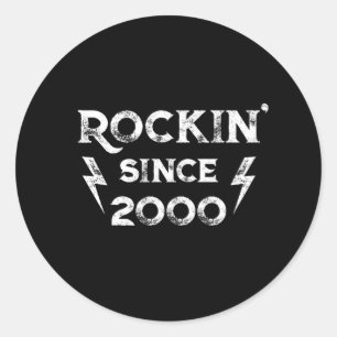 Birthday Gift Classic Rock for the 2000s Round Sticker