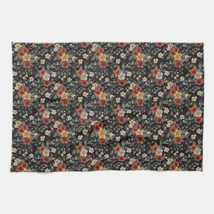 Birthday Gift Colourful Floral Tea Towel