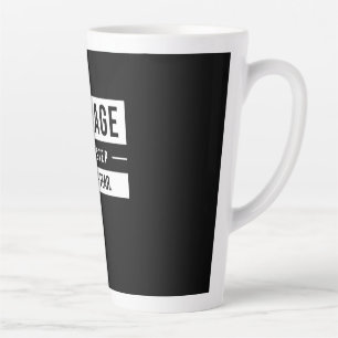 Birthday Gift Courage Is One Step Ahead Of Fear Latte Mug