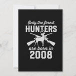 Birthday gift Deer Hunter Hunting for 2008s Invitation<br><div class="desc">The best birthday present for kid who was born on 2008. A limited edition designed only for your kid! Check out our collection</div>