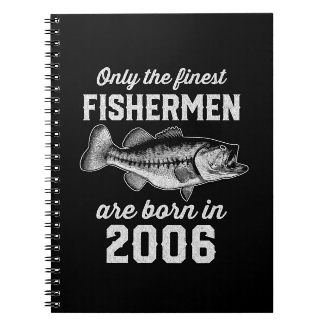 Birthday Gift Fisherman Fishing 2006 Notebook (Front)