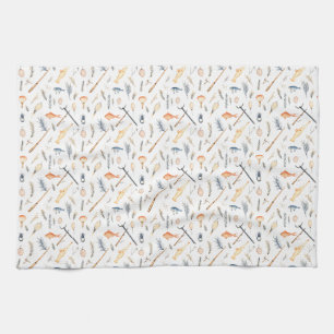 Birthday Gift Fishing Is Fun Catching Is Better Tea Towel