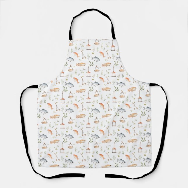 Birthday Gift | Fishing With Me Apron (Front)