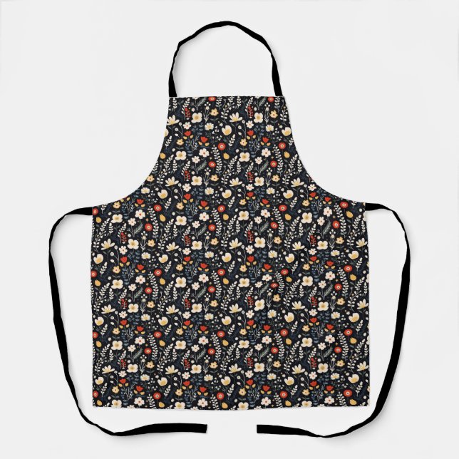 Birthday Gift | Floral Pattern Apron (Front)