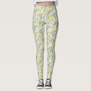 Birthday Gift Flowers Are Restful To Look At Leggings