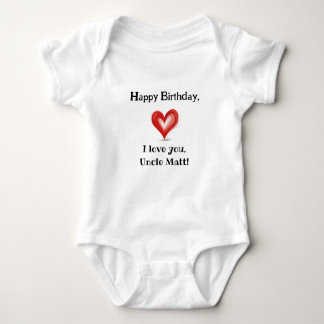 Birthday Gift From Baby To Uncle, Customise, Baby Bodysuit