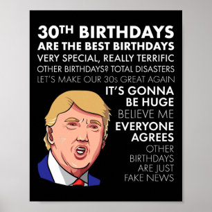 Birthday Gift Funny Trump Quote Shirt For Men  Poster