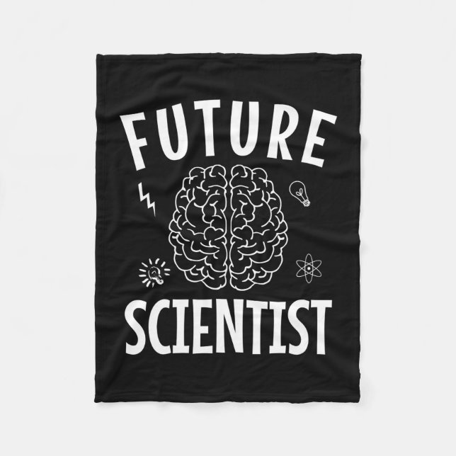 Birthday Gift | Future Scientist Fleece Blanket (Front)