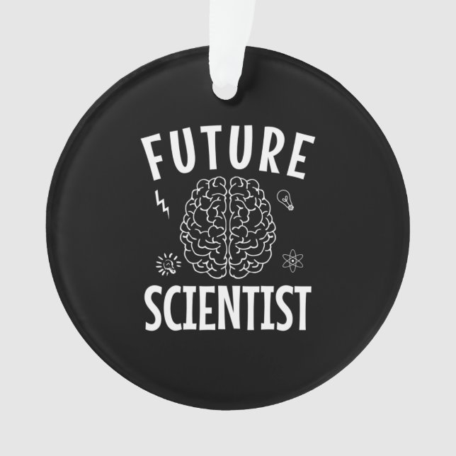Birthday Gift | Future Scientist Ornament (Front)