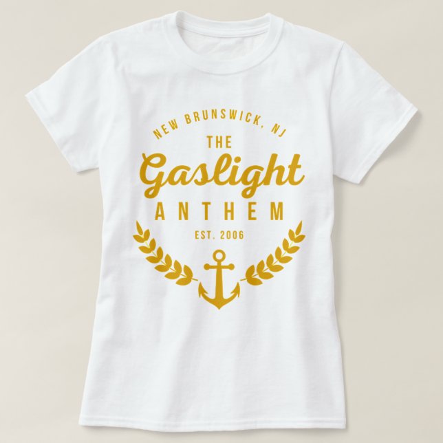 Birthday Gift Gaslight Anthem Est. 2006 T-Shirt (Design Front)
