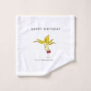 Birthday gift, glamourous banana. Funny Wash Cloth