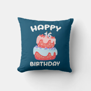 Birthday Gift   Happy 16th Birthday Cushion