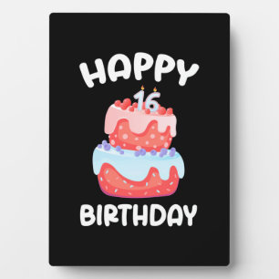 Birthday Gift Happy 16th Birthday Plaque
