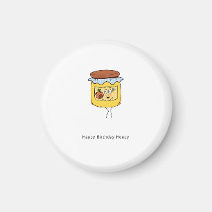 Birthday gift, Happy Birthday Honey, cute Magnet