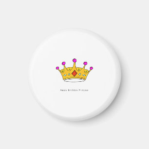 Birthday gift, happy birthday princess, cute magnet