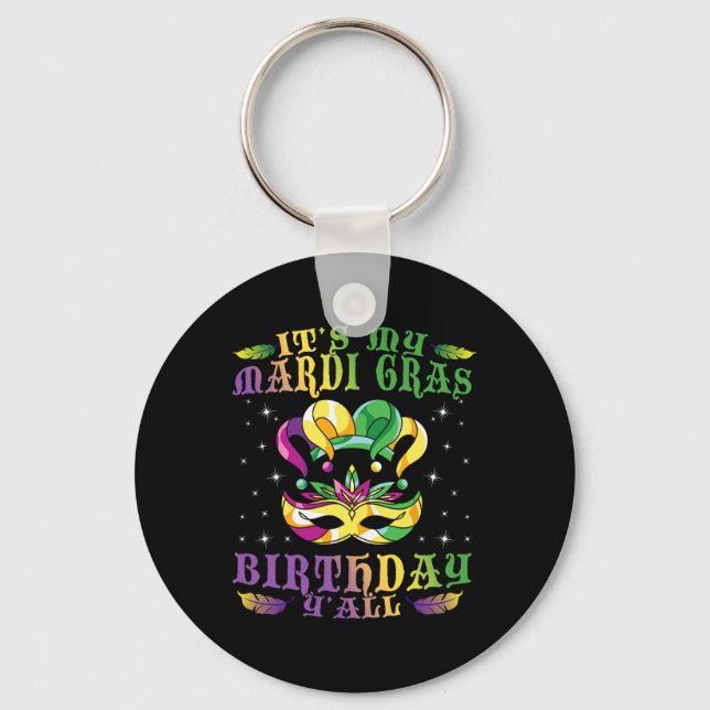 Birthday Gift Idea Celebration Masquerade Costume  Key Ring (Front)