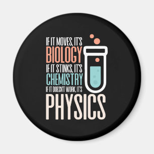 Birthday Gift   If It Moves It Is Biology Magnet