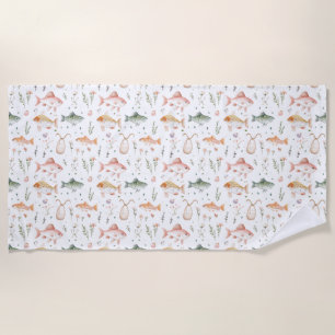 Birthday Gift It’s Not Just About Catching Fish Beach Towel