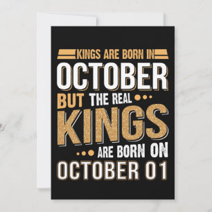 Birthday Gift   Kings Are Born In October Gift