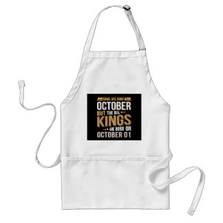 Birthday Gift | Kings Are Born In October Gift Standard Apron