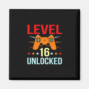 Birthday Gift   Level 16 Unlocked Gamer Magnet