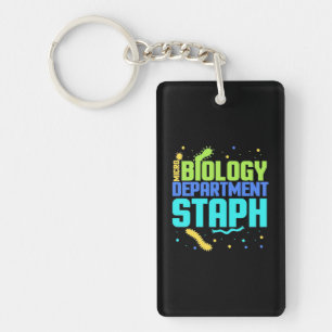 Birthday Gift Micro Biology Department Staph Key Ring