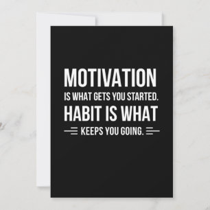 Birthday Gift Motivation Is What Gets You Started Invitation