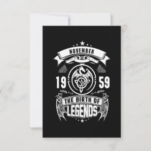 Birthday Gift November 1959 The Birth Of Legends