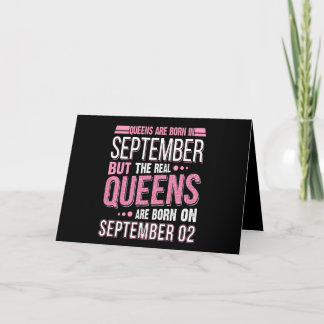 Birthday Gift | Queen Are Born In September Gift Card