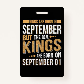 Birthday Gift | Queen Are Born In September Gift ID Badge