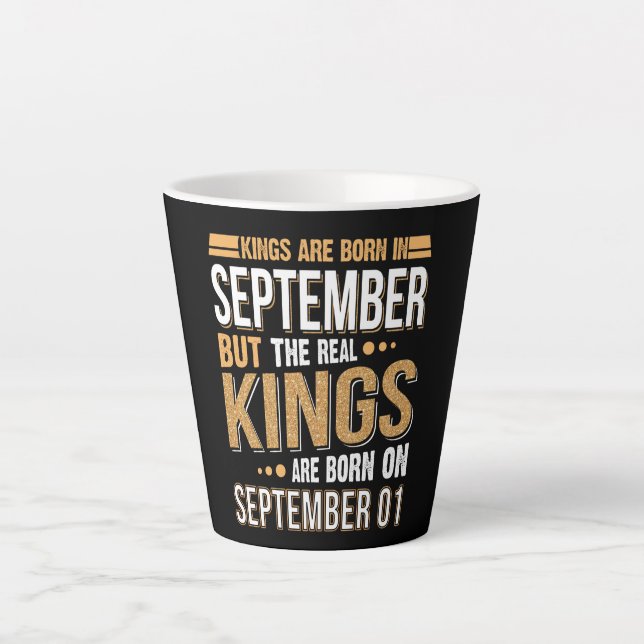 Birthday Gift | Queen Are Born In September Gift Latte Mug (Front)