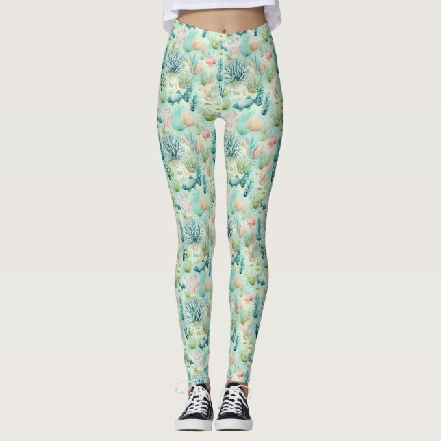 Birthday Gift | Saltwater Heals Everything Leggings (Front)