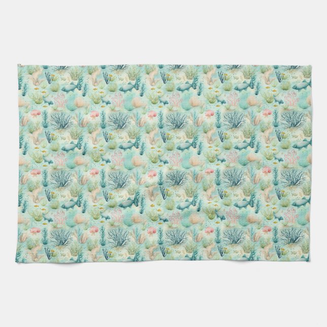 Birthday Gift | Saltwater Heals Everything Tea Towel (Horizontal)