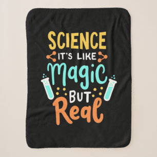 Birthday Gift   Science It Is Like Magic Sherpa Blanket