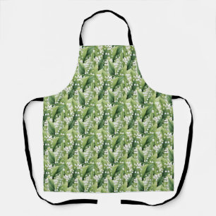Birthday Gift   Seamless Lily of the Valley Floral Apron