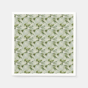 Birthday Gift   Seamless Lily of the Valley Flower Napkin