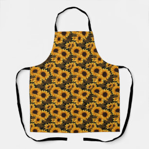 Birthday Gift Seamless Sunflower Apron