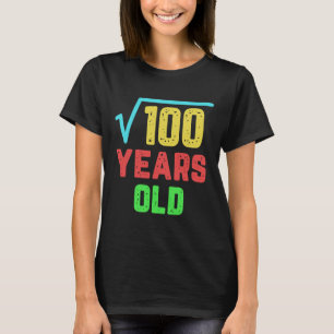 Birthday Gift Square Root Of 100 10 Years Old T-Shirt