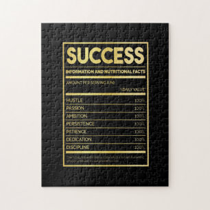Birthday Gift Success Nutritional Facts Jigsaw Puzzle