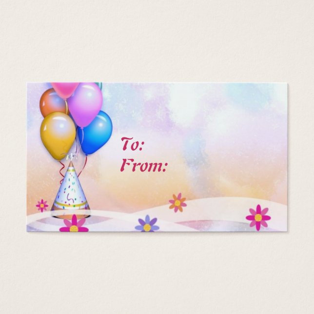 Birthday Gift Tag (Front)