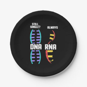 Birthday Gift Teacher Biologist DNA And RNA Paper Plate