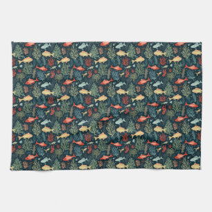 Birthday Gift   The Ocean Doesn’t Rush Tea Towel