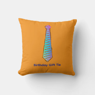 Birthday Gift Tie Fun  Cushion