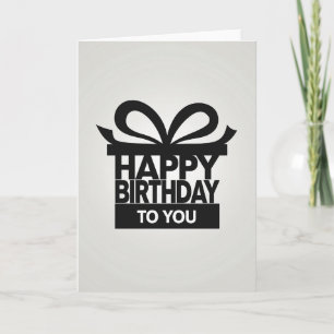 Birthday Gift Typography Card