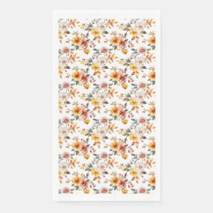 Birthday Gift Watercolor Floral Napkin