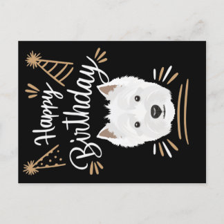 Birthday Gift West Highland Terrier Postcard