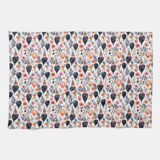 Birthday Gift | Whimsical Balloon and Flower Tea Towel